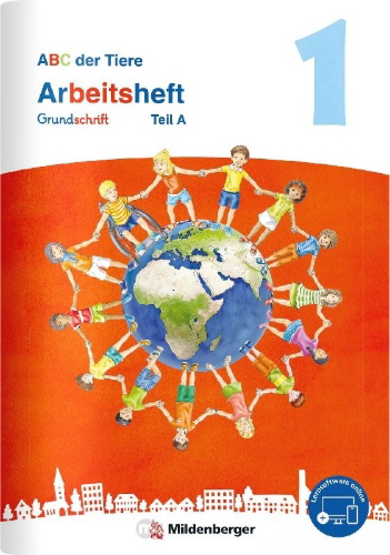 Buchcover und Innenansicht für das Buch: ABC der Tiere 1 Neubearbeitung - Arbeitsheft Grundschrift, Teil A und B