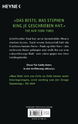 Buchcover und Innenansicht für das Buch: Misery