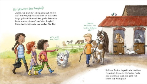 Buchcover und Innenansicht für das Buch: WAS IST WAS Meine Welt Band 7 Ich mag Ponys!