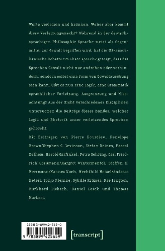 Buchcover und Innenansicht für das Buch: Verletzende Worte
