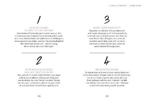 Buchcover und Innenansicht für das Buch: Genug gegrübelt, lieber Kopf!