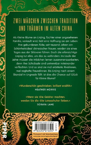 Buchcover und Innenansicht für das Buch: The Lotus Shoes