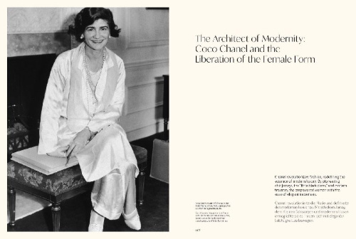 Buchcover und Innenansicht für das Buch: Masters of Fashion: Chanel