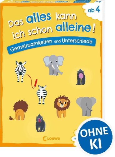 Buchcover und Innenansicht für das Buch: Das alles kann ich schon alleine! Gemeinsamkeiten und Unterschiede