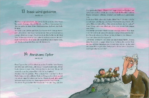 Buchcover und Innenansicht für das Buch: Meine große Kinderbibel