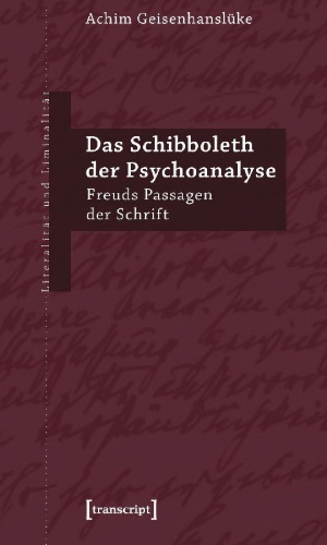 Buchcover und Innenansicht für das Buch: Das Schibboleth der Psychoanalyse