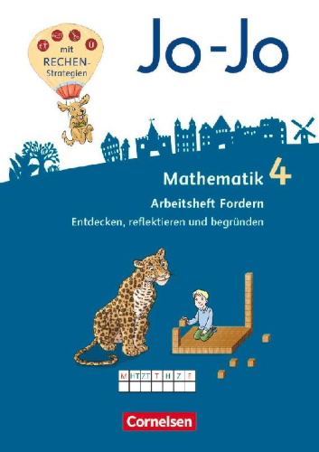 Buchcover und Innenansicht für das Buch: Jo-Jo Mathematik 4. Schuljahr - Arbeitsheft Fordern