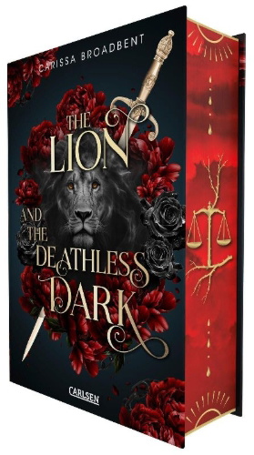 Buchcover und Innenansicht für das Buch: The Lion and the Deathless Dark