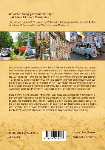 Buchcover und Innenansicht für das Buch: Im ersten Gang geht´s immer rauf