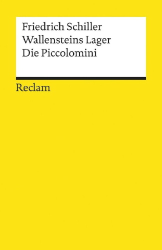 Buchcover und Innenansicht für das Buch: Wallensteins Lager. Die Piccolomini