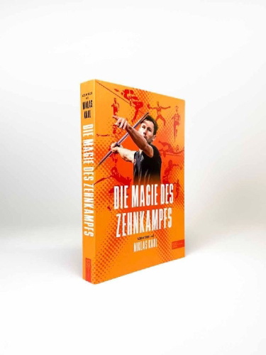 Buchcover und Innenansicht für das Buch: Die Magie des Zehnkampfs
