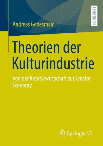 Buchcover und Innenansicht für das Buch: Theorien der Kulturindustrie