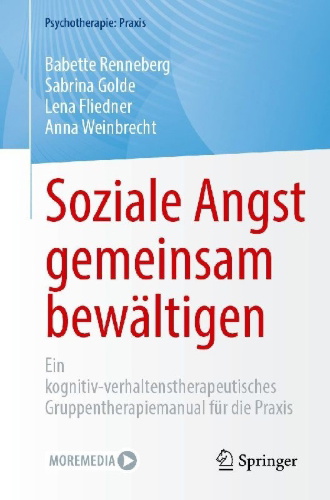 Buchcover und Innenansicht für das Buch: Soziale Angst gemeinsam bewältigen
