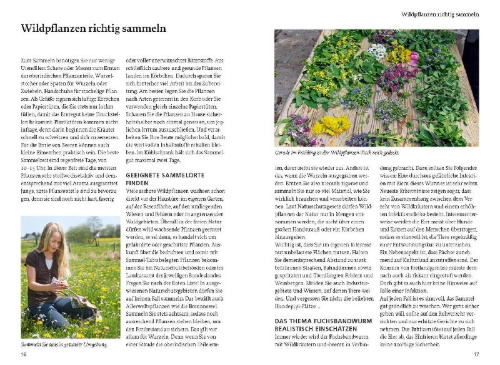 Buchcover und Innenansicht für das Buch: Unsere essbaren Wildpflanzen