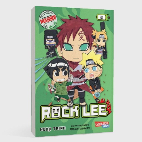 Buchcover und Innenansicht für das Buch: Rock Lee no Seishun Full Power Ninden