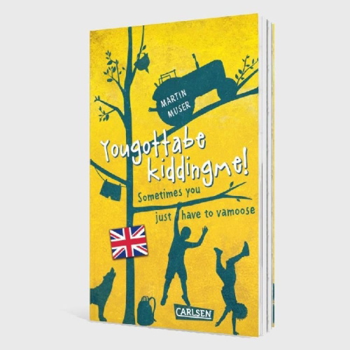 Buchcover und Innenansicht für das Buch: Kannawoniwasein: Yougottabekiddingme! Sometimes you just have to vamoose (Englische Ausgabe mit Vokabelhilfen)