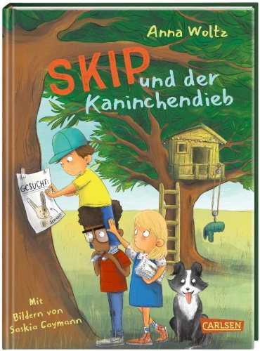Buchcover und Innenansicht für das Buch: Skip en de konijnendief
