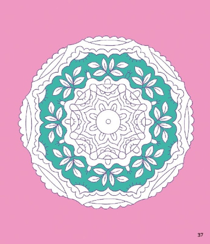 Buchcover und Innenansicht für das Buch: Mandalas zum Selberzeichnen und Ausmalen