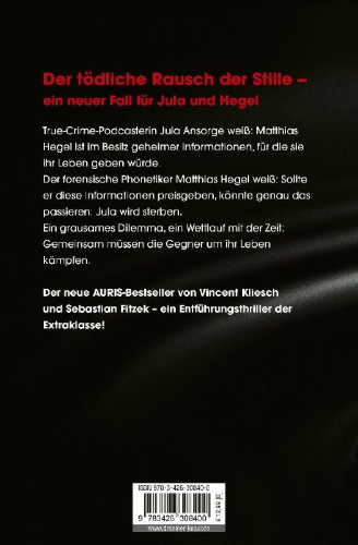 Buchcover und Innenansicht für das Buch: Todesrauschen