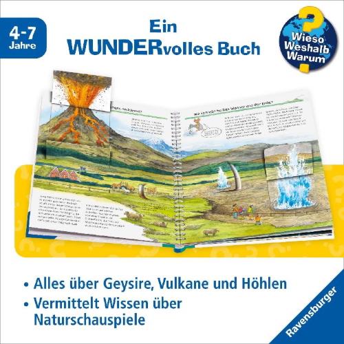 Buchcover und Innenansicht für das Buch: Wieso? Weshalb? Warum?, Band 61: Wir entdecken die Wunder der Natur