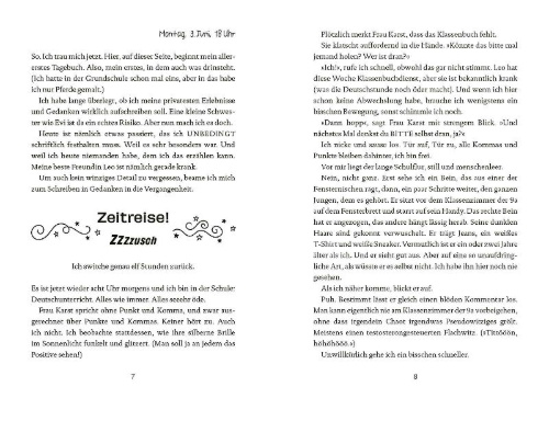 Buchcover und Innenansicht für das Buch: It's me oder Wie mein Leben plötzlich glitzerte