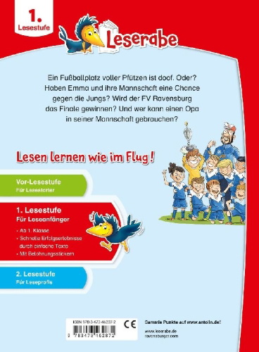 Buchcover und Innenansicht für das Buch: Leserabe 1. Lesestufe - Fußballgeschichten