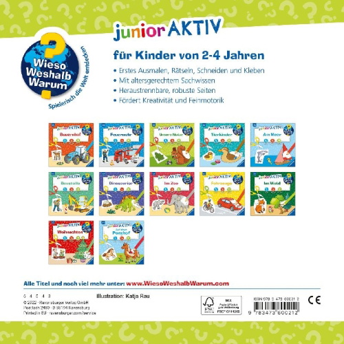 Buchcover und Innenansicht für das Buch: Wieso? Weshalb? Warum? junior AKTIV: Unsere Natur
