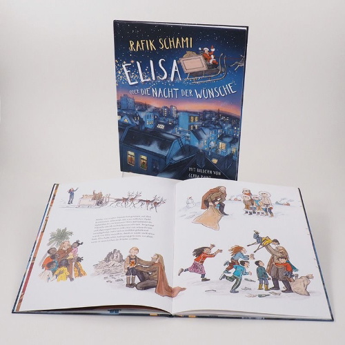 Buchcover und Innenansicht für das Buch: Elisa oder Die Nacht der Wünsche