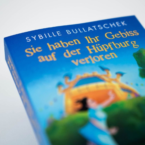 Buchcover und Innenansicht für das Buch: Sie haben Ihr Gebiss auf der Hüpfburg verloren