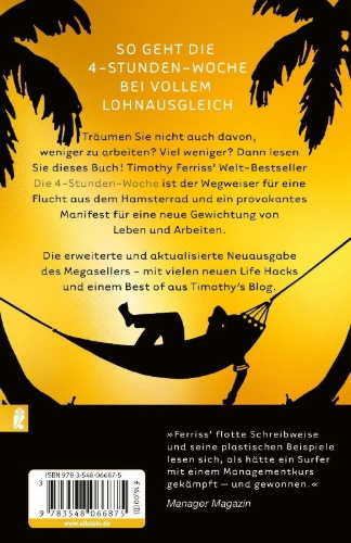 Buchcover und Innenansicht für das Buch: The 4-Hour Workweek