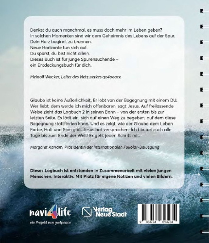 Buchcover und Innenansicht für das Buch: Mein Glaube - bunt und stürmisch