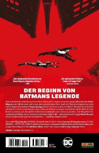 Buchcover und Innenansicht für das Buch: Batman: The Knight #1-#5