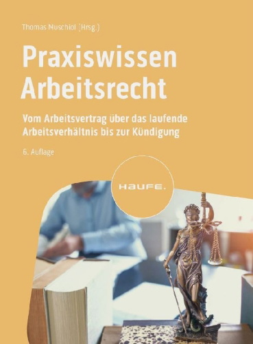 Buchcover und Innenansicht für das Buch: Praxiswissen Arbeitsrecht