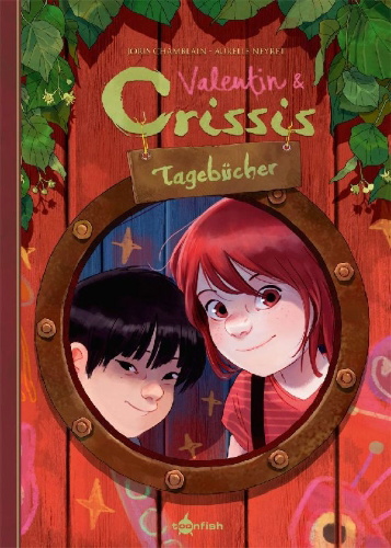 Buchcover und Innenansicht für das Buch: Valentin und Crissis Tagebücher