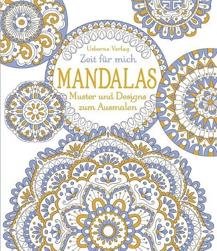 Buchcover und Innenansicht für das Buch: Zeit für mich: Mandalas - Muster und Designs zum Ausmalen