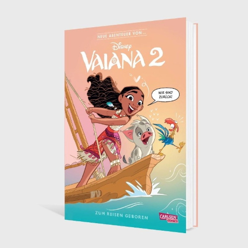 Buchcover und Innenansicht für das Buch: The new adventures of ... Moana 2
