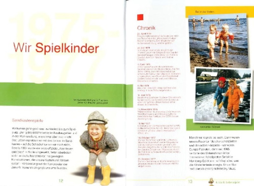 Buchcover und Innenansicht für das Buch: Wir vom Jahrgang 1972 - Kindheit und Jugend