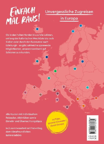 Buchcover und Innenansicht für das Buch: MARCO POLO Bildband Einfach mal raus! Unvergessliche Zugreisen in Europa