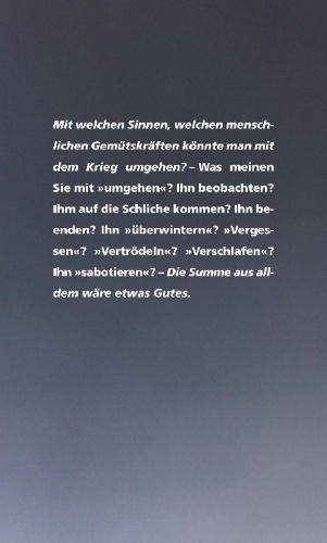 Buchcover und Innenansicht für das Buch: Kriegsfibel 2023