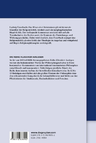 Buchcover und Innenansicht für das Buch: Ludwig Feuerbach: Das Wesen des Christentums