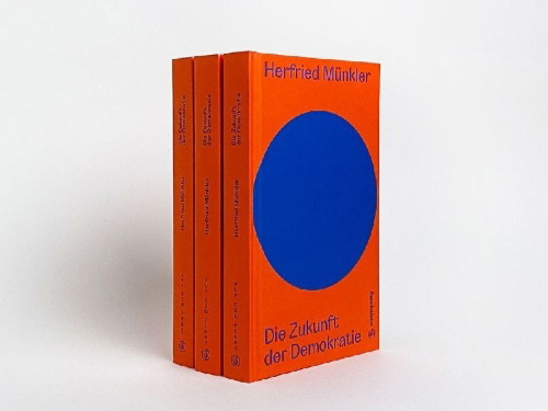 Buchcover und Innenansicht für das Buch: Die Zukunft der Demokratie