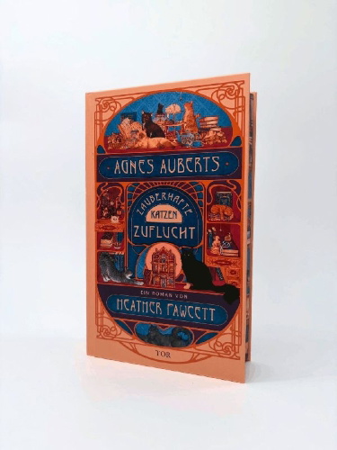 Buchcover und Innenansicht für das Buch: Agnes Aubert's Mystical Cat Shelter