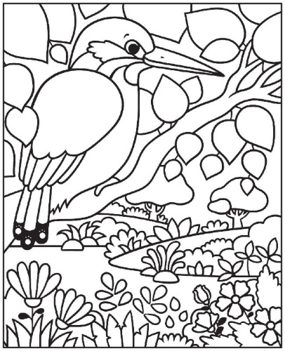 Buchcover und Innenansicht für das Buch: Mein Farbenzauber-Malbuch: Tiere