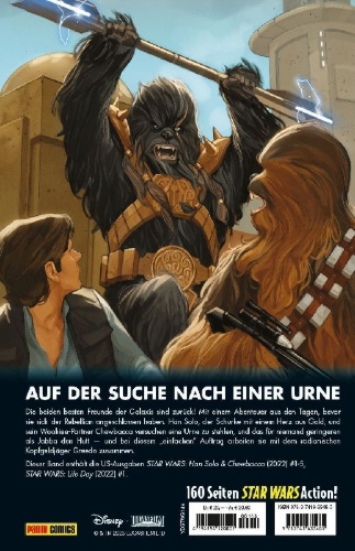 Buchcover und Innenansicht für das Buch: Star Wars: Han Solo & Chewbacca (2022) #1-#5; Star Wars: Life Day (2022) #1
