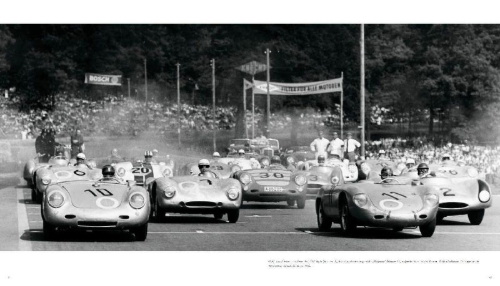 Buchcover und Innenansicht für das Buch: Porsche. Der Bildband mit über 150 brillanten Aufnahmen. Frühe Design-Klassiker, 911er, 356er, Carrera, Turbo, Boxter, Macan, Cayenne u.v.m.