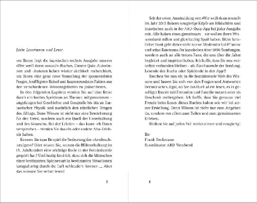 Buchcover und Innenansicht für das Buch: Wer weiß denn sowas? 6