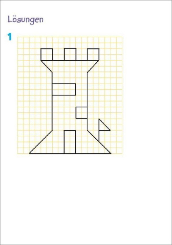 Buchcover und Innenansicht für das Buch: Fit für Mathe 4. Klasse. Mein 5-Minuten-Block