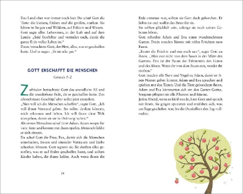 Buchcover und Innenansicht für das Buch: Meine Bibel zum Fest der Erstkommunion