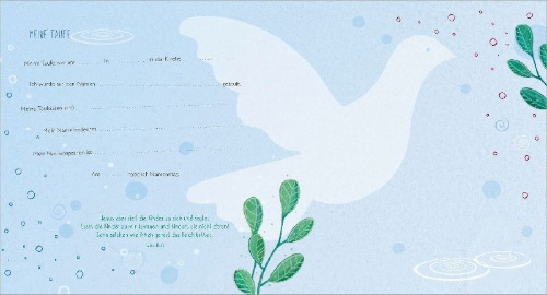 Buchcover und Innenansicht für das Buch: Meine Erstkommunion - Erinnerungsalbum Margeriten
