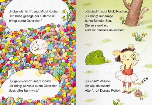 Buchcover und Innenansicht für das Buch: Leserabe Sonderausgaben - Die schönsten Leseraben-Ostergeschichten